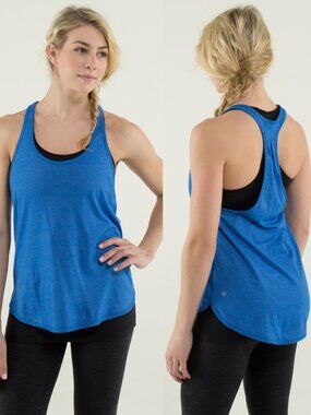 Lululemon Blue Seriously Light Luon 105 F Singlet Tank